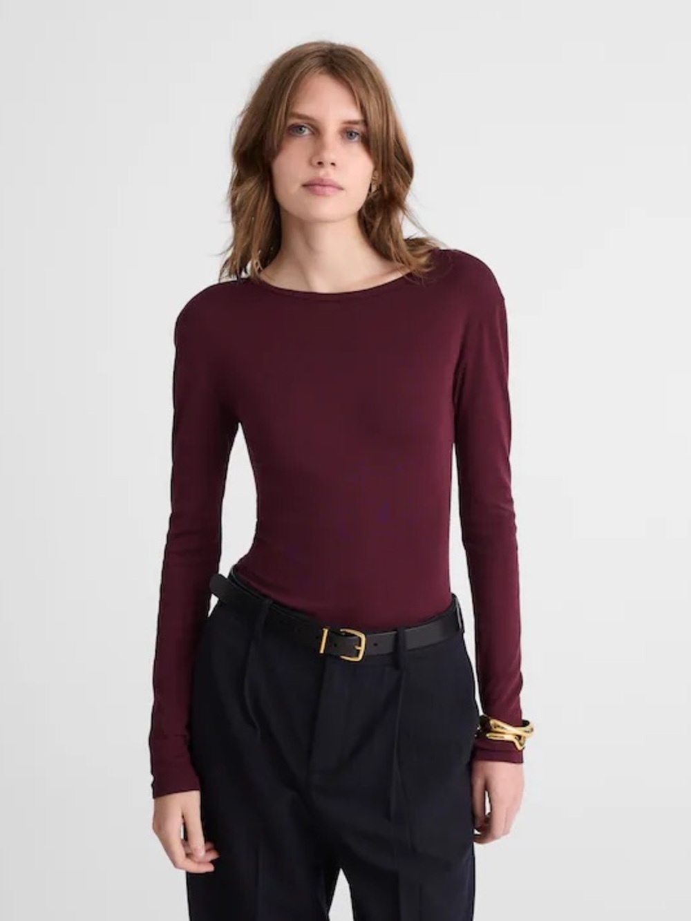 Madewell Crewneck Long-Sleeve Tee XS - Picture 2 of 8